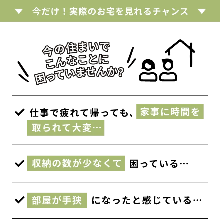 今の住まいでこんなことで困っていませんか？